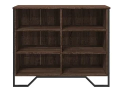 Aparador madera contrachapada roble marrón 91x35,5x74,5 cm