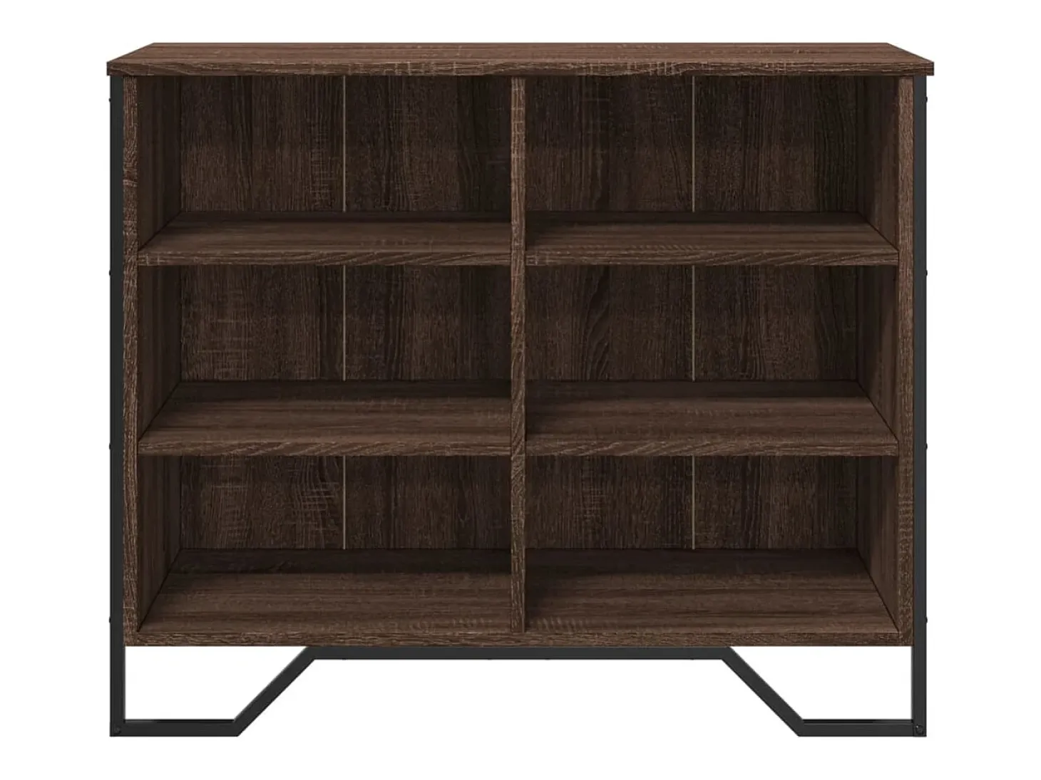 Aparador madera contrachapada roble marrón 91x35,5x74,5 cm
