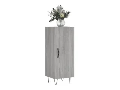 Aparador madera de ingeniería gris Sonoma 34,5x34x90 cm ES66365