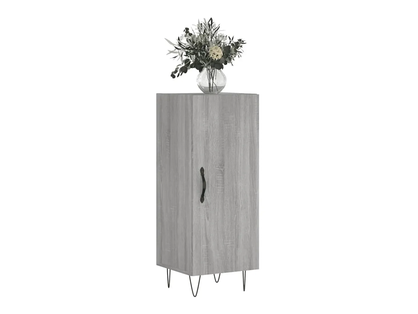 Aparador madera de ingeniería gris Sonoma 34,5x34x90 cm ES66365