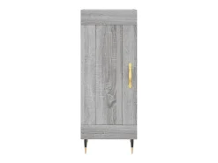 Aparador madera de ingeniería gris Sonoma 34,5x34x90 cm
