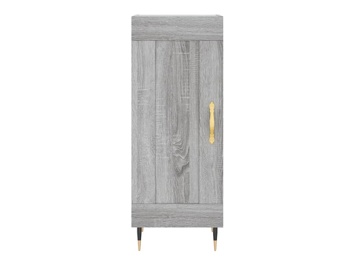 Aparador madera de ingeniería gris Sonoma 34,5x34x90 cm