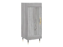 Aparador madera de ingeniería gris Sonoma 34,5x34x90 cm