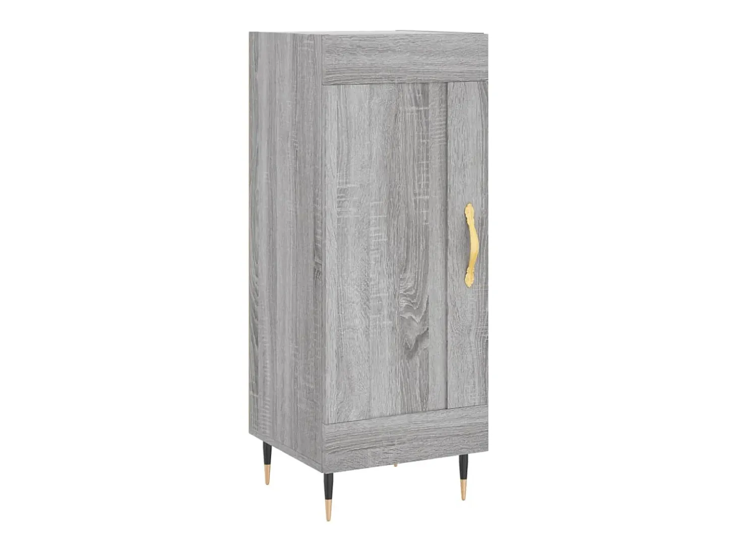 Aparador madera de ingeniería gris Sonoma 34,5x34x90 cm