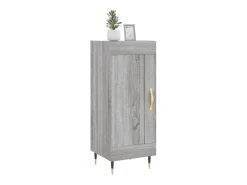 Aparador madera de ingeniería gris Sonoma 34,5x34x90 cm