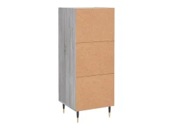 Aparador madera de ingeniería gris Sonoma 34,5x34x90 cm