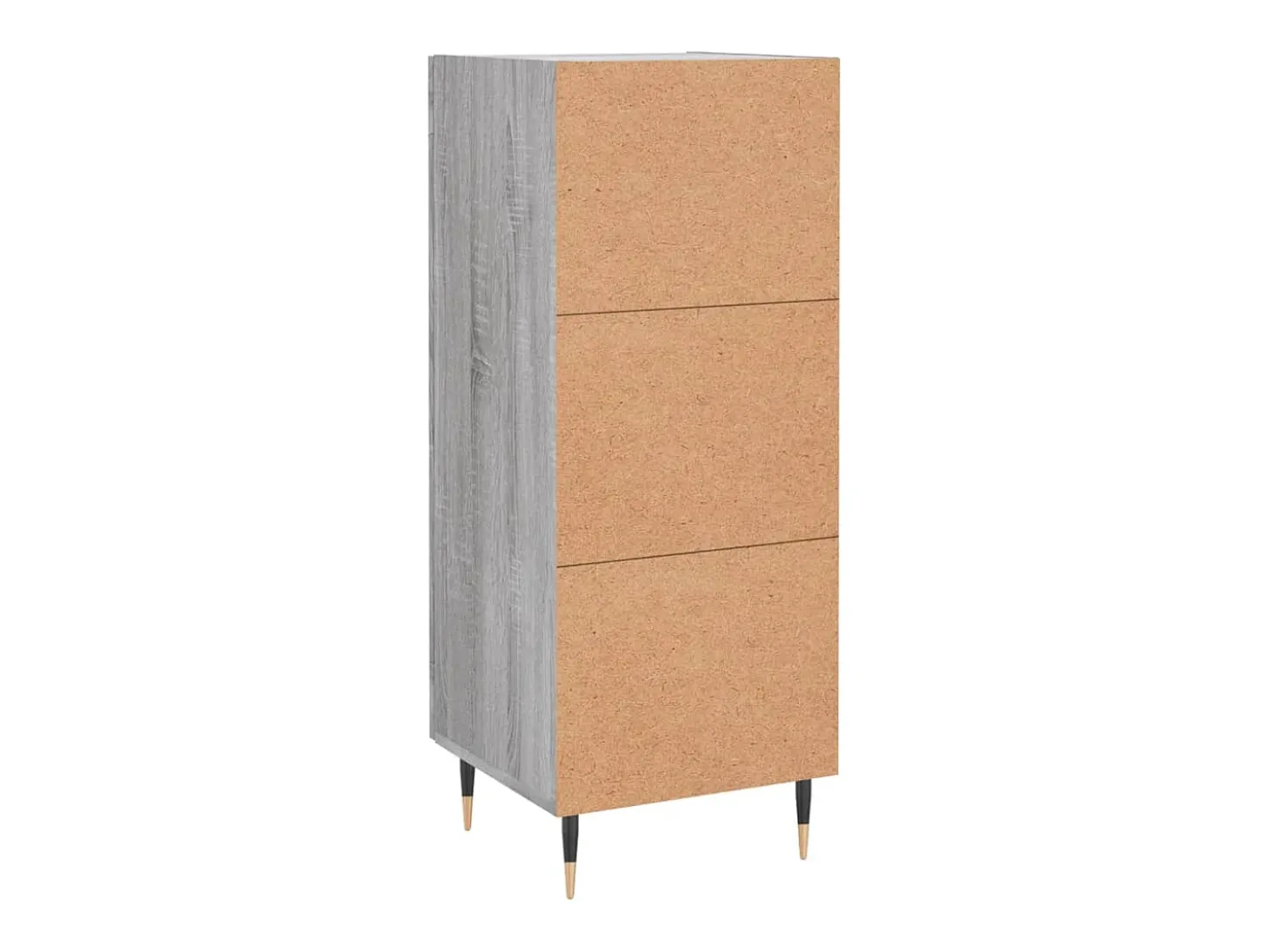 Aparador madera de ingeniería gris Sonoma 34,5x34x90 cm