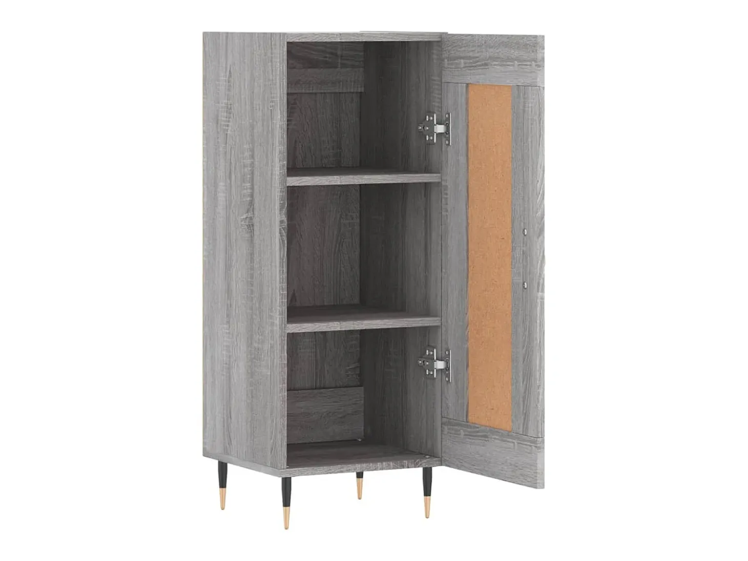 Aparador madera de ingeniería gris Sonoma 34,5x34x90 cm
