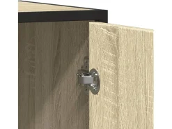 Aparador madera de ingeniería roble Sonoma 134x35x76 cm
