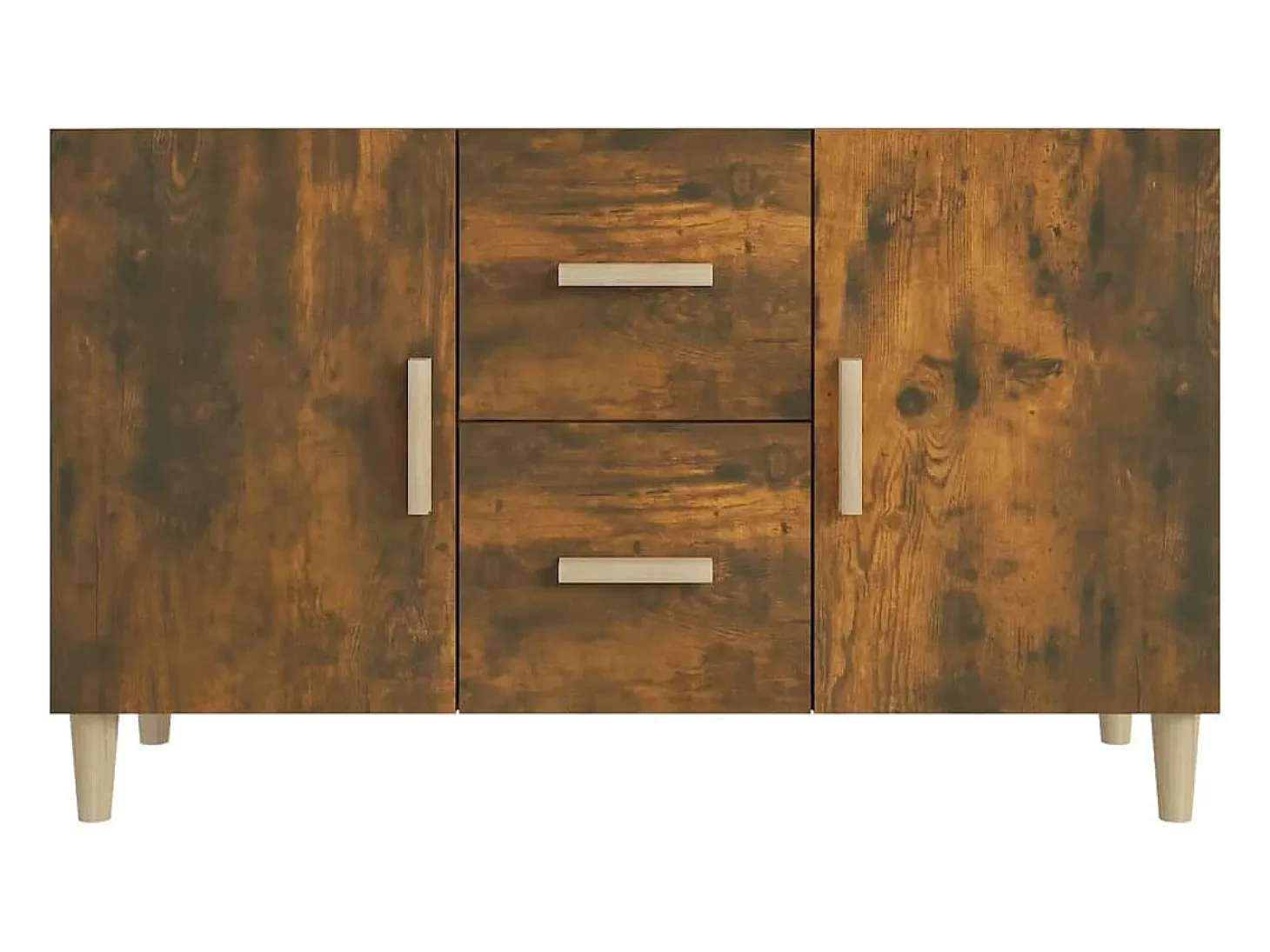 Aparador madera de ingeniería roble ahumado 100x36x60 cm