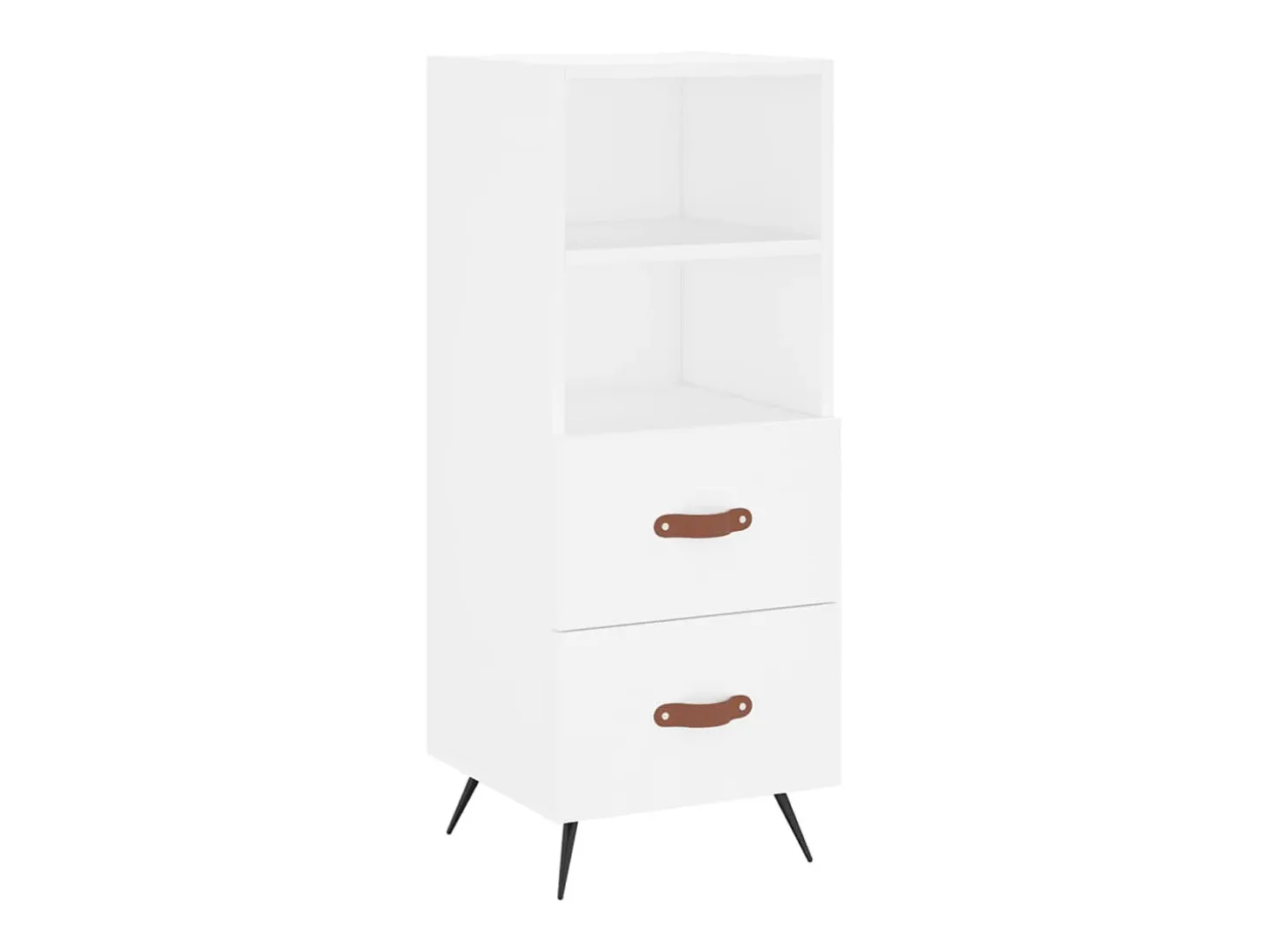 Aparador madera de ingeniería blanco 34,5x34x90 cm ES71486