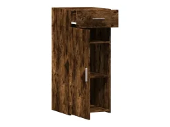 Aparador madera de ingeniería roble ahumado 40x42,5x93 cm