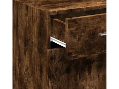 Aparador madera de ingeniería roble ahumado 40x42,5x93 cm