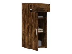 Aparador madera de ingeniería roble ahumado 40x42,5x93 cm