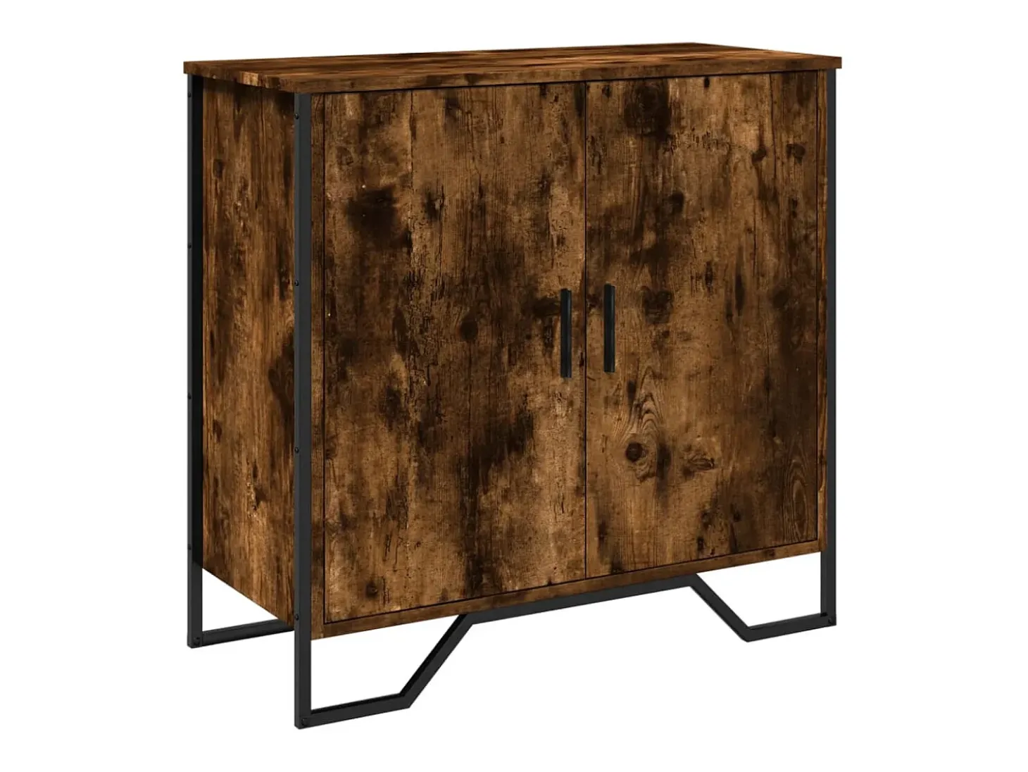 Aparador madera de ingeniería roble ahumado 78x35,5x74,5 cm