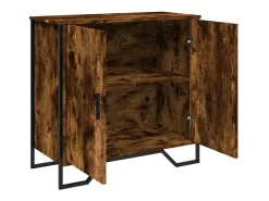 Aparador madera de ingeniería roble ahumado 78x35,5x74,5 cm