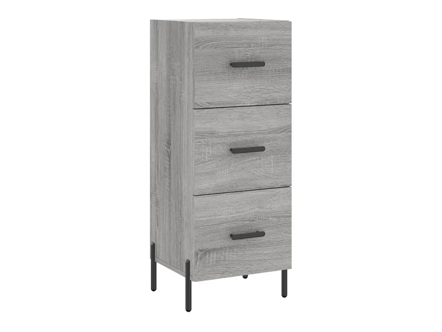 Aparador madera de ingeniería gris Sonoma 34,5x34x90 cm ES16060