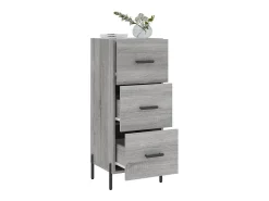 Aparador madera de ingeniería gris Sonoma 34,5x34x90 cm ES16060