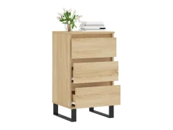Aparador madera de ingeniería roble Sonoma 40x35x70 cm ES34441