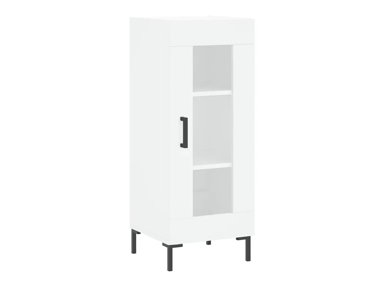 Aparador madera de ingeniería blanco 34,5x34x90 cm ES52135