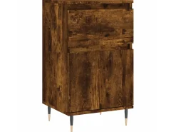 Aparador madera de ingeniería roble ahumado 40x35x70 cm ES64061