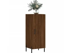 Aparador madera de ingeniería marrón roble 34,5x34x90 cm ES40601