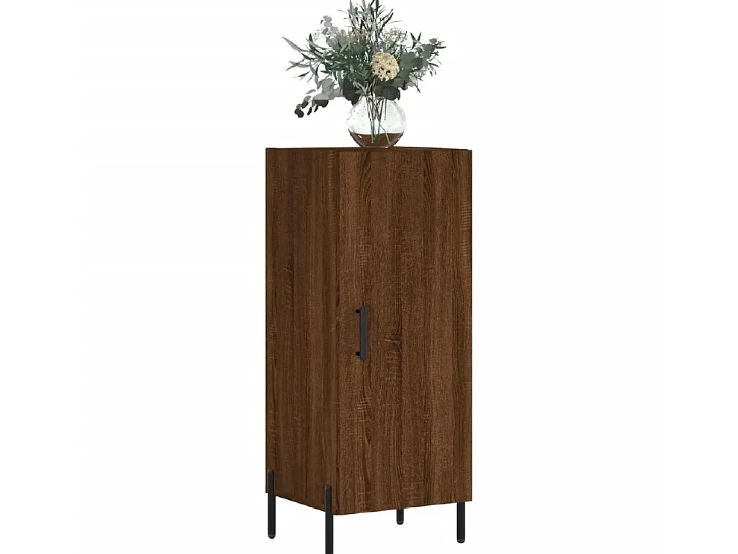 Aparador madera de ingeniería marrón roble 34,5x34x90 cm ES40601