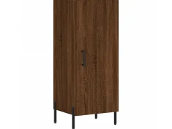 Aparador madera de ingeniería marrón roble 34,5x34x90 cm ES40601