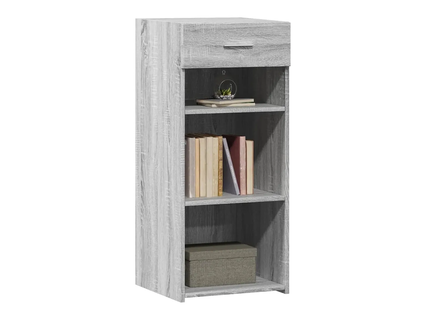 Aparador madera de ingeniería gris Sonoma 40x42,5x93 cm