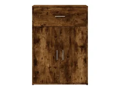 Aparador madera de ingeniería roble ahumado 60x30x84 cm ES276771