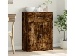 Aparador madera de ingeniería roble ahumado 60x30x84 cm ES276771