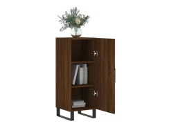 Aparador madera de ingeniería marrón roble 34,5x34x90 cm