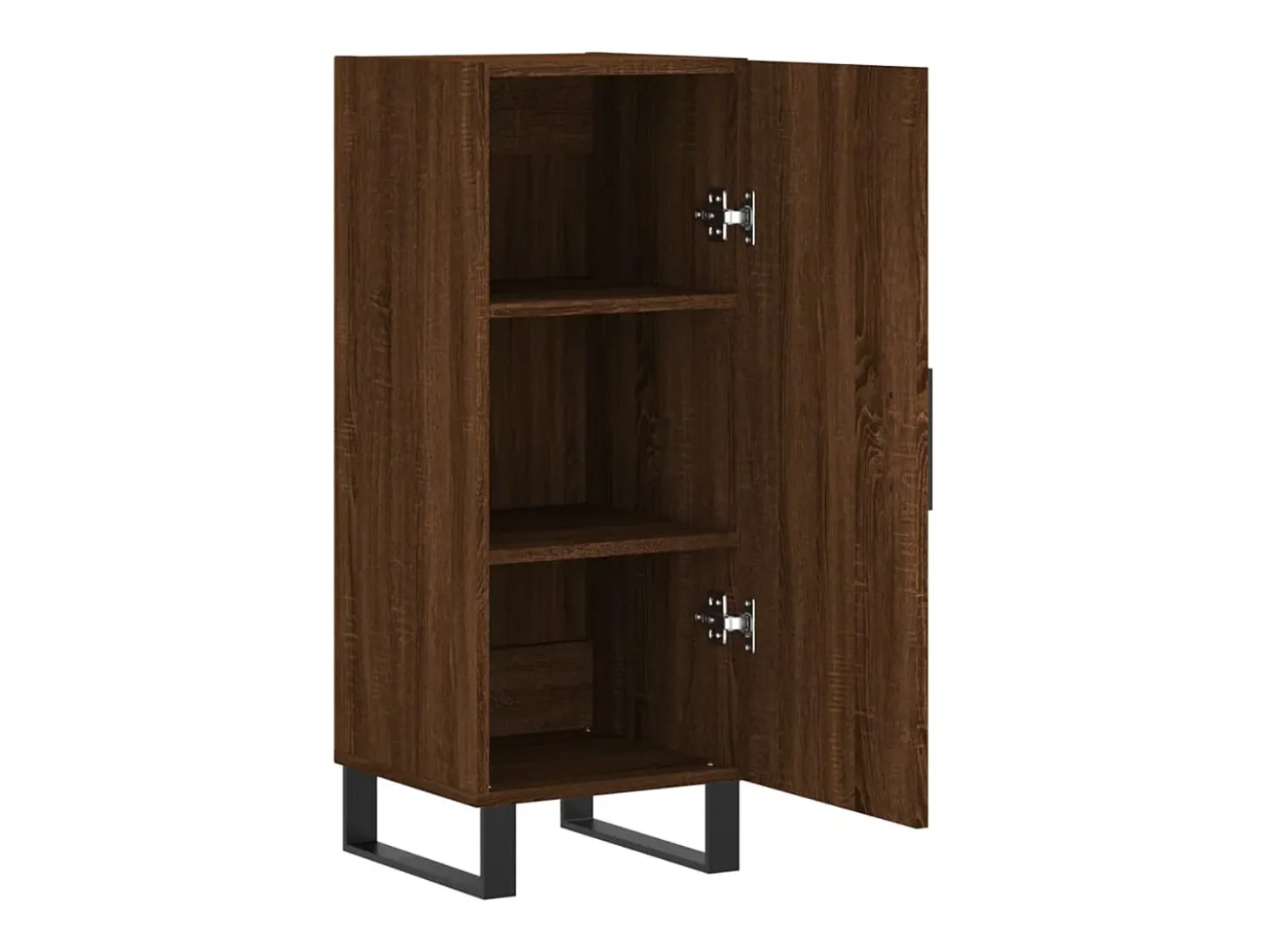 Aparador madera de ingeniería marrón roble 34,5x34x90 cm