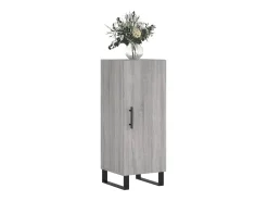 Aparador madera de ingeniería gris Sonoma 34,5x34x90 cm ES26574