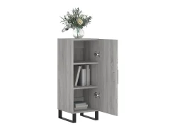 Aparador madera de ingeniería gris Sonoma 34,5x34x90 cm ES26574