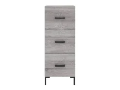 Aparador madera de ingeniería gris Sonoma 34,5x34x90 cm