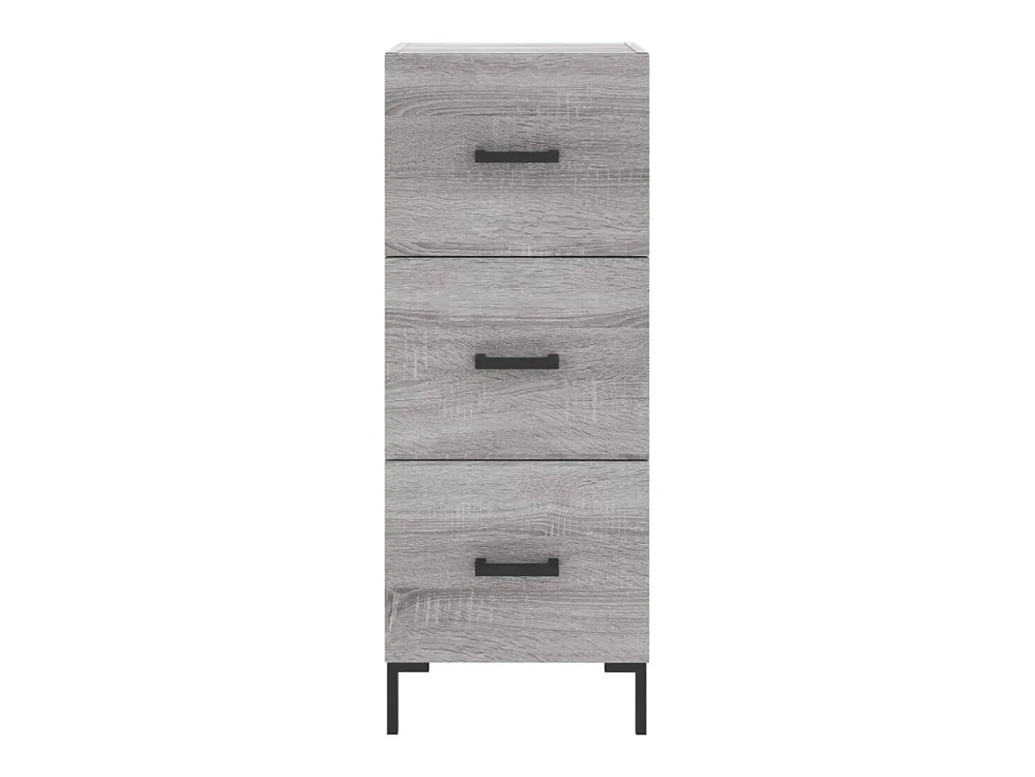 Aparador madera de ingeniería gris Sonoma 34,5x34x90 cm