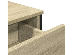 Aparador madera de ingeniería roble Sonoma 97x32,5x74,5 cm