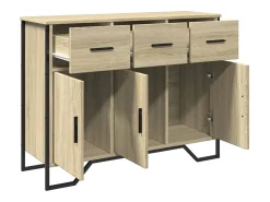Aparador madera de ingeniería roble Sonoma 97x32,5x74,5 cm