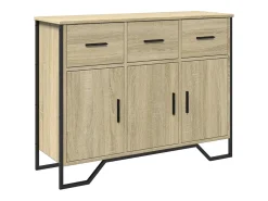 Aparador madera de ingeniería roble Sonoma 97x32,5x74,5 cm