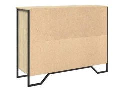 Aparador madera de ingeniería roble Sonoma 97x32,5x74,5 cm