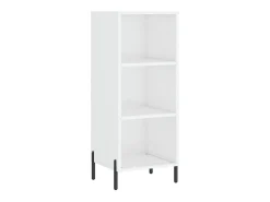 Aparador madera de ingeniería blanco brillante 34,5x32,5x90 cm ES25758