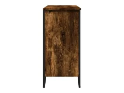 Aparador madera de ingeniería roble ahumado 91x35,5x74,5 cm