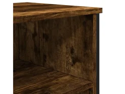 Aparador madera de ingeniería roble ahumado 91x35,5x74,5 cm