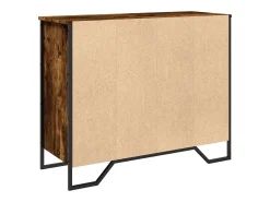 Aparador madera de ingeniería roble ahumado 91x35,5x74,5 cm