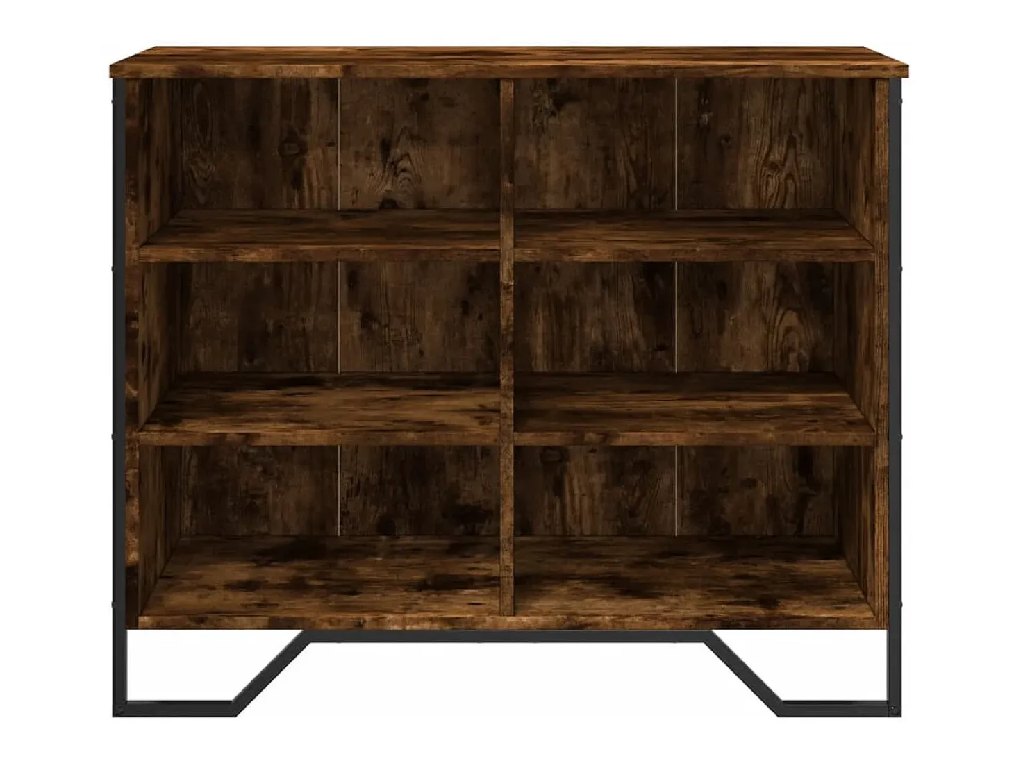 Aparador madera de ingeniería roble ahumado 91x35,5x74,5 cm