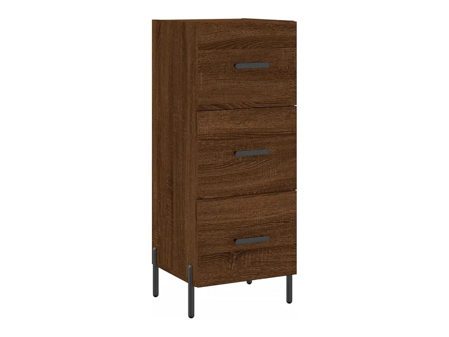 Aparador madera de ingeniería marrón roble 34,5x34x90 cm