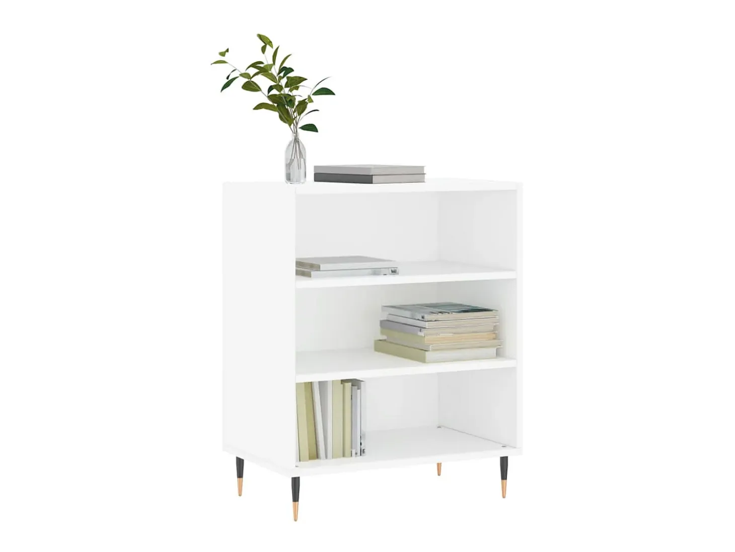 Aparador madera de ingeniería blanco 57x35x70 cm ES84824