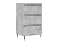 Aparador madera de ingeniería gris hormigón 40x35x70 cm ES57129