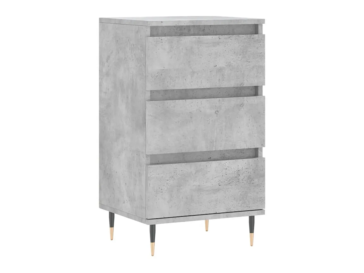 Aparador madera de ingeniería gris hormigón 40x35x70 cm ES57129